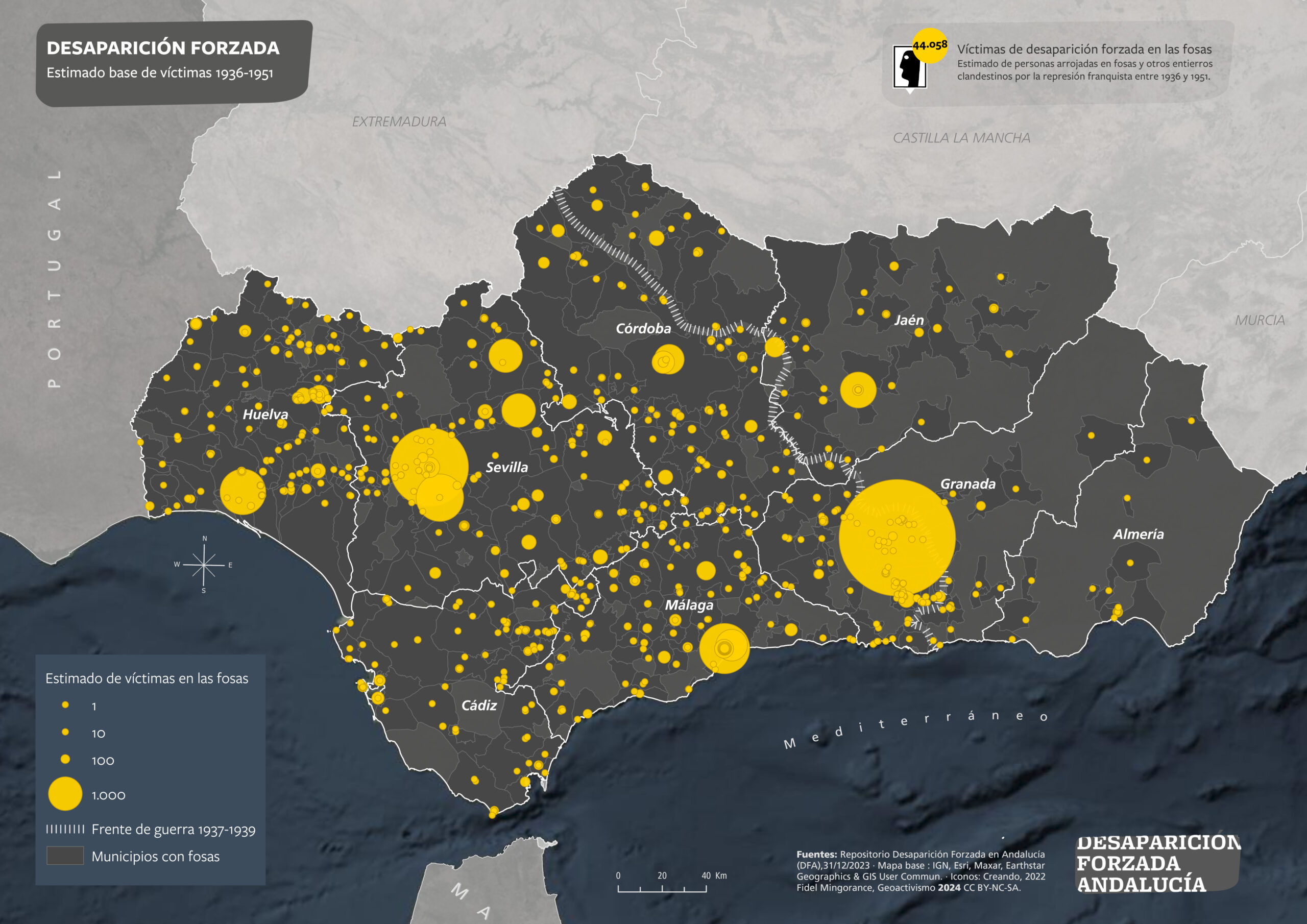 Víctimas de desaparición forzada en Andalucía 1936-1951